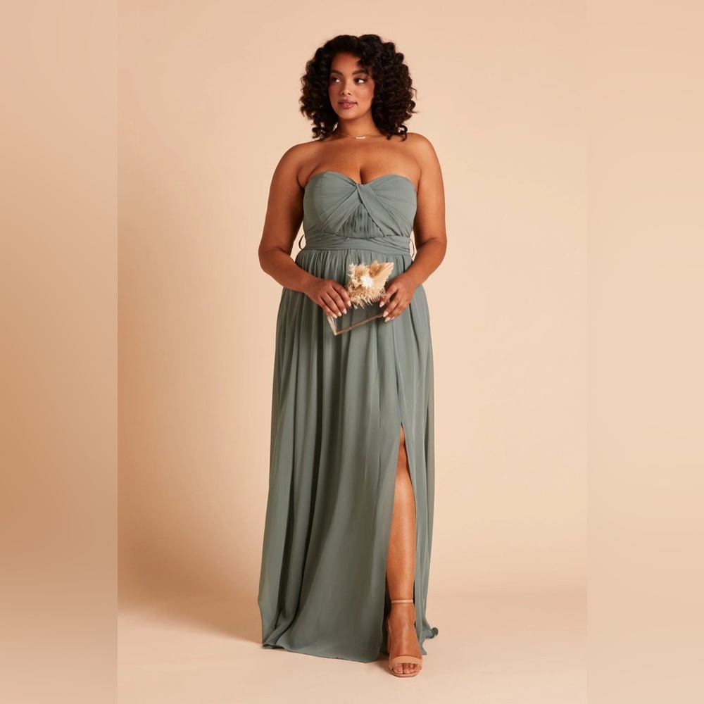 Birdy Grey GRACE CONVERTIBLE DRESS SEA GLASS CURVE 1X NEW NWT BRIDESMAID WEDDING